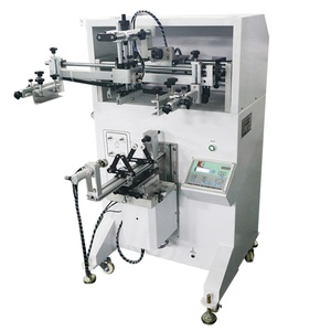 New Semi-Automatic Computer Control Screen Printer for Cylinders Cups Jars Bottles Label Printing - Product Image 3