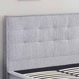 เฟอร์นิเจอร์ห้องนอนแบบร่วมสมัย เตียงหุ้มผ้าขนาดควีนไซส์/คิงไซส์ ดีไซน์ทันสมัย หรูหรา - Product Image 4