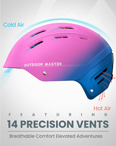 Casco de Esquí de Alta Seguridad con Certificación ASTM, 14 Ventilaciones y Ajuste Regulable para Snowboard - Product Image 4