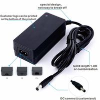 Adaptateurs d'alimentation homologués UL 25,2 V 2,5 A, chargeur de batterie au lithium 25,2 V, chargeur adaptateur AC/DC 63 W pour pack Li-ion 6S 22,2 V, trottinette électrique