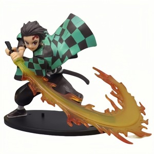 Nuova Action Figure Anime <span class=keywords><strong>Demon</strong></span> <span class=keywords><strong>Slayer</strong></span>: Kimetsu no Yaiba - Tanjirou, Agatsuma Zenitsu, Kyoujurou - Modellino da Collezione in PVC, Giocattolo per Bambini, Artigianato in Plastica - Product Image 1