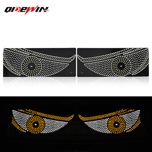 ไฟ LED ติดรถยนต์ QIDEWIN ลายตาปีศาจ 5V พร้อมกาวอะคริลิกสำหรับติดกระจกหลังรถบรรทุกและรถยนต์ - Product Image 1