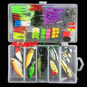 Kit de señuelos de pesca Weihe para principiantes, juego de cebo para todo tipo de agua, múltiples opciones, caja de aparejos para pesca en agua dulce y salada - Product Image 3