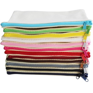 Sac à crayons en toile de coton personnalisé avec logo, mignon, avec fermeture éclair, pour l'école, papeterie, étui à crayons de couleur, étui à stylos personnalisé - Product Image 1