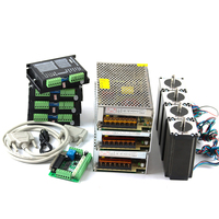 Kit de moteur pas à pas pour mocn, 4 pilotes Dm542 + 4 pièces Nema23 112mm 3m + 1 jeu de Mach3 + 24v 36v, alimentation électrique pour mocn, livraison gratuite