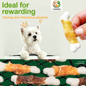 Snack IFS per <span class=keywords><strong>Cani</strong></span> a Forma di Manubrio con Pollo, Anatra e Proteine del Latte - Snack Dentali Senza Pelle di Cuoio per <span class=keywords><strong>Razze</strong></span> Medie e Grandi - Product Image 5