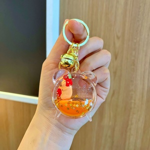 Atacado Novo Leite Capivara Flutuante Leite Dos Desenhos Animados Anime Oil Quicksand Bonito Presente Chá Líquido Copo Líquido Anime Acrílico <span class=keywords><strong>Keychain</strong></span> - Product Image 5
