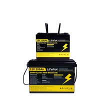 Batería de litio LiFePO4 de 12V 24V en stock en Polonia para UPS solar doméstico, respaldo de energía para puestos y montaje DIY
