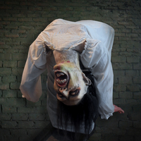 Zombie debout d'horreur pour salle d'évasion, accessoire de maison hantée artisanal personnalisé, clôture animatronique zombie