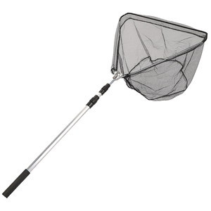 Selco mer pêche à la mouche filet à main flottant en caoutchouc enduit poisson atterrissage pliable conception télescopique - Product Image 1