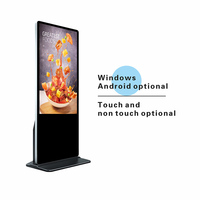 İnteraktif Dokunmatik Yer Tipi Kiosk Dijital Poster, İç Mekan Perakende Mağazaları ve Alışveriş Merkezleri için Bulut Tabanlı CMS ile