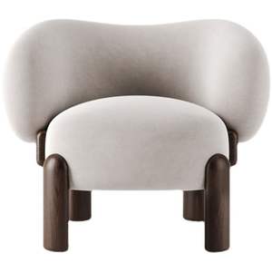 <span class=keywords><strong>Fauteuil</strong></span> de canapé simple de concepteur nordique moderne <span class=keywords><strong>fauteuil</strong></span> de loisirs décontracté en tissu pour salon et balcon Internet célébrant - Product Image 6