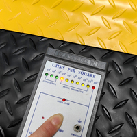 Tapis de sol antidérapant en PVC noir et jaune anti-fatigue Allesd pour atelier