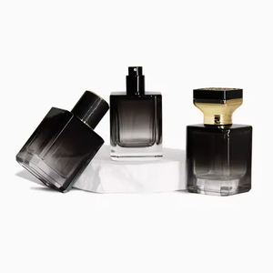 ขวดน้ำหอมแก้วทรงสี่เหลี่ยมพรีเมียมขายส่ง ขนาด 30 มล., 50 มล., 100 มล. สีดำหรูหรา - Product Image 6