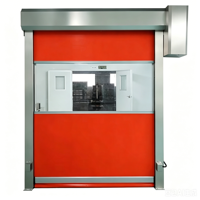 Porte rapide en PVC, porte électrique à ouverture latérale avec fenêtre de visualisation transparente pour atelier, entrepôt, porte à enroulement