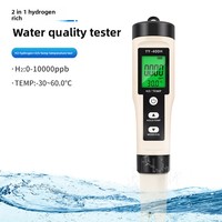 TONY PH174 Analyseur multifonction de la qualité de l'eau riche en hydrogène, testeur de thermomètre à hydrogène H2, stylo détecteur d'eaux usées, pH 0-14