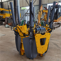 Pelle hydraulique pour arbres montée sur excavatrice avec moteur et roulement, accessoire de transplantation d'arbres robuste, haute efficacité