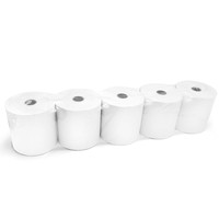 Gulungan Kertas Thermal 80x80mm 48gsm Kertas Kasir POS 90m Gulungan Kertas Thermal Pulp Virgin untuk Terminal ATM 80 mm