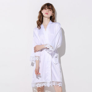 Women's High Quality <strong>Satin</strong> Pajamas Set 4 Pieces Erotic Silk <strong>Gowns</strong> Kimono Dressing <strong>Gowns</strong> Winter Summer Autumn Sleepwear Wholesale - Product Image 6