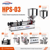 Machine de remplissage semi-automatique horizontale à pompe magnétique personnalisable de 25 à 1000 ml avec trémie pour liquides visqueux (boissons, produits chimiques)
