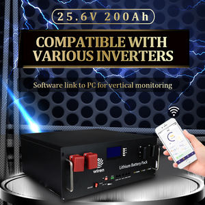 Batterie LiFePO4 Wiren W24200 25,6V 200Ah à montage en rack 5,12KWh RS485 CAN LCD pour système de stockage d'énergie solaire - Product Image 4