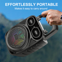 SING-E ZQS1362 Mini Enceinte Karaoké Portable Bluetooth avec Woofer, Recharge USB, pour Usage Domestique et Diffusion de Paroles en Extérieur