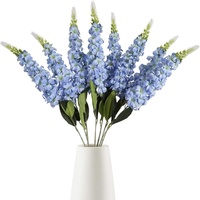Bunga Sutra Hyacinth Realistis Buatan, Tahan Lama untuk Dekorasi Pernikahan, Rangkaian Bunga, dan Dekorasi Rumah Modern