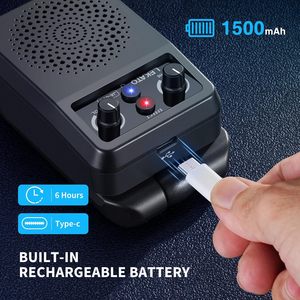 แอมป์กีตาร์ไฟฟ้าขนาดเล็ก LEKATO 5W แบบพกพา สำหรับเครื่องดนตรีบลูทูธ อุปกรณ์เสริม พร้อมเอฟเฟกต์ในตัว 4 แบบ Clean Distortion - Product Image 3