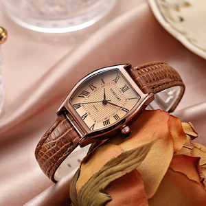 Women's <strong>Retro</strong> Brown Quartz Wristwatch Vintage Leather Bracelet Alloy Sport Business Styles Quality Ladies' Fashion <strong>Clock</strong> (WA047) - Product Image 1