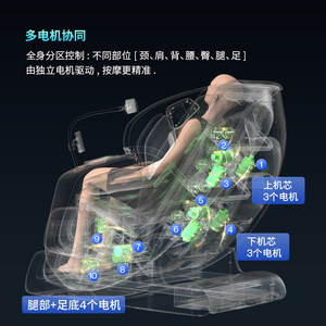 Dual Mechanism Massage Chair Sl Type Guide Rail 109mm Stroke Full Body Intelligent Home Use With Voice <b>Control</b> - Product Image 3