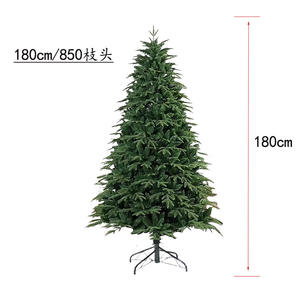 Vente en gros 60cm 90cm 120cm 180cm 210cm 240cm 270cm Décoration d'arbre de Noël <span class=keywords><strong>Sapin</strong></span> Arbres de Noël artificiels avec base en métal épais - Product Image 6