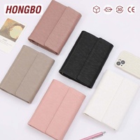 Hongbo Best-seller personnalisé A6 Budget Binder Agenda Planner Organizer Fly Leaf Hot Heat Logo Made Premium Leather Christmas Gift