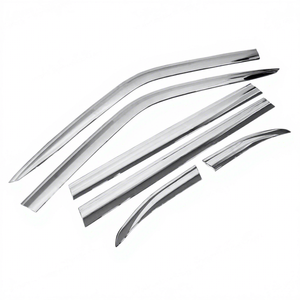 Déflecteurs de vent et pare-soleil pour vitres de voiture BENKE ABS Chrome pour Toyota Highlander 2021 - Product Image 1