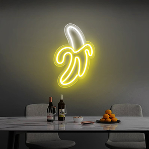 Enseignes néon LED motif <span class=keywords><strong>banane</strong></span>, lumières néon LED avec impression UV pour équipe sportive, cave de fan, salle de jeux, man cave, bar, pub, boîte de nuit, décoration murale - Product Image 1