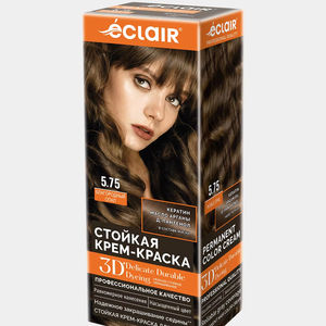 Crème colorante permanente pour cheveux Eclair EC02 professionnelle avec application facile, formule en tube 3D pour une coloration longue durée, vente en gros - Product Image 1