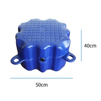 Plateforme flottante modulaire en cubes marins carrés en HDPE pour pontons, quais de jet ski et systèmes de ponts flottants
