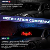 Nouvelle panneau d'affichage matriciel LED pour voiture, conforme FCC, RoHS, CE, avec fonction de signalisation lumineuse, motif citrouille, couleur RGB, ajustement universel, haute qualité