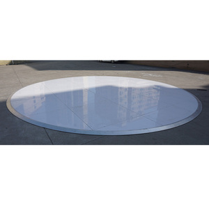 <b>Portable</b> plywood aluminum floor white round dance floor for wedding decoration - Product Image 6