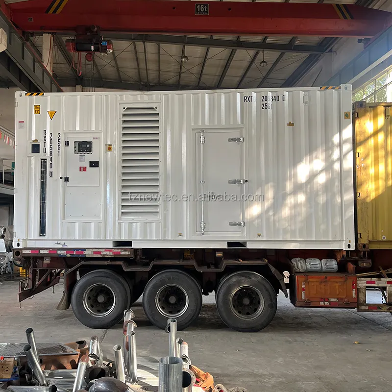 1500kva 발전기 Cummins KTA50-G3 엔진 컨테이너 유형 1200kw 디젤 발전기 공장 가격