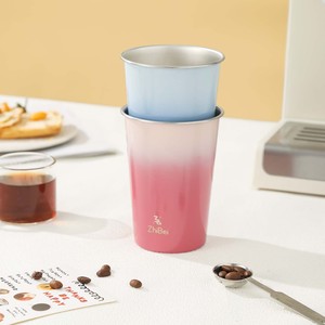 ZhiBei Stainless Steel Drinking Cup Color Gradient Coffee Mug 350Ml For Everyday Use - Product Image 4