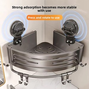 Giá thép hiện đại cho phòng tắm không khoan treo tường góc nhà vệ sinh washstand với tam giác lưu trữ cho khách sạn - Product Image 3