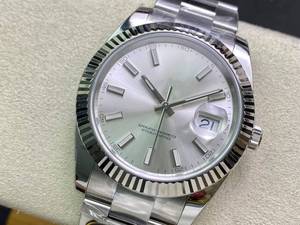 Reloj Mecánico de Super Calidad, Resistente al Agua, 41 mm, Acero CFactory 904L, Movimiento 3235, 126-334, Correa de Lujo Blanca - Product Image 3