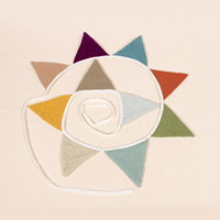 Guirlande de fanions en crêpe de coton pour anniversaire, décoration de chambre d'enfant, drapeaux de fête de maternelle, fanions triangulaires suspendus