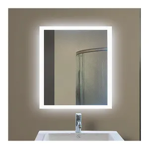 HIXEN 18-1 Hotel Apartment LED Espejo de baño inteligente con interruptor de luz táctil Bluetooth Desempañador Inodoro