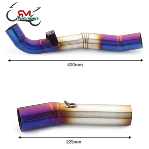 Tubo de Escape Slip-on para Motocicleta <span class=keywords><strong>Kawasaki</strong></span> Z1000 2007 2008 <span class=keywords><strong>2009</strong></span> Z1000 Z <span class=keywords><strong>1000</strong></span> 07 08 09, Silenciador de Escape, Tubo de Enlace Medio - Product Image 5