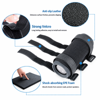 Support de bouteille d'eau pour vélo avec sangle pour haut-parleur Bluetooth, mini-sangle élastique double en polyester/nylon pour guidon, crochet de cyclisme