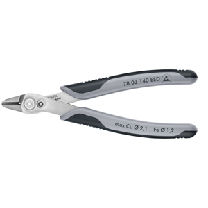 KNIPEX 78 03 140 ESD Electronic Super Knips XL avec poignée multicomposants 140 mm Fabriqué en Allemagne - Product Image 1