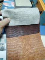 Vente chaude Crocodile Motif Tricoté Support PVC Cuir Artificiel En Relief Imperméable Meubles Canapé Textiles De Maison Chaises
