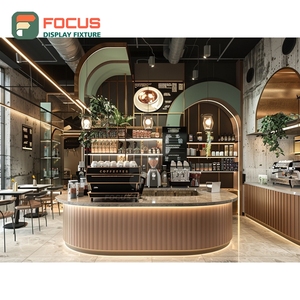 Vitrine à café intégrée avec façade en verre, étagère à grains, noir mat, vitrine de café - Product Image 3