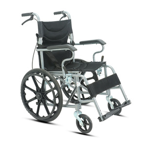 Fauteuil roulant manuel pliable, siège souple, léger (17 kg), portable, pour personnes âgées et handicapées, aide à la mobilité - Product Image 1